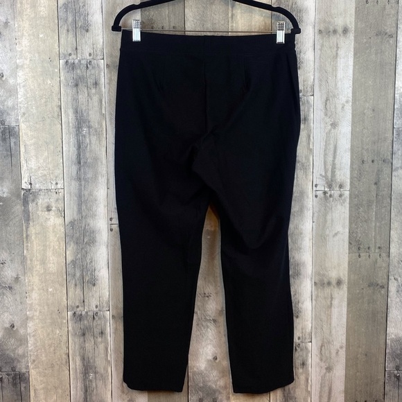 Eileen Fisher Washable Stretch Crepe Pant in Black Size Small. - Picture 4 of 13